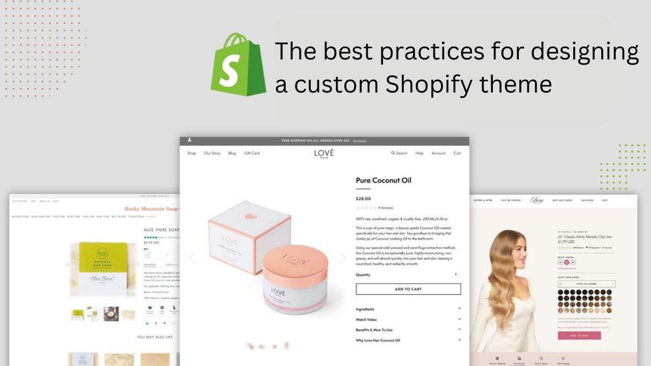 What are the best practices for designing a custom Shopify theme?