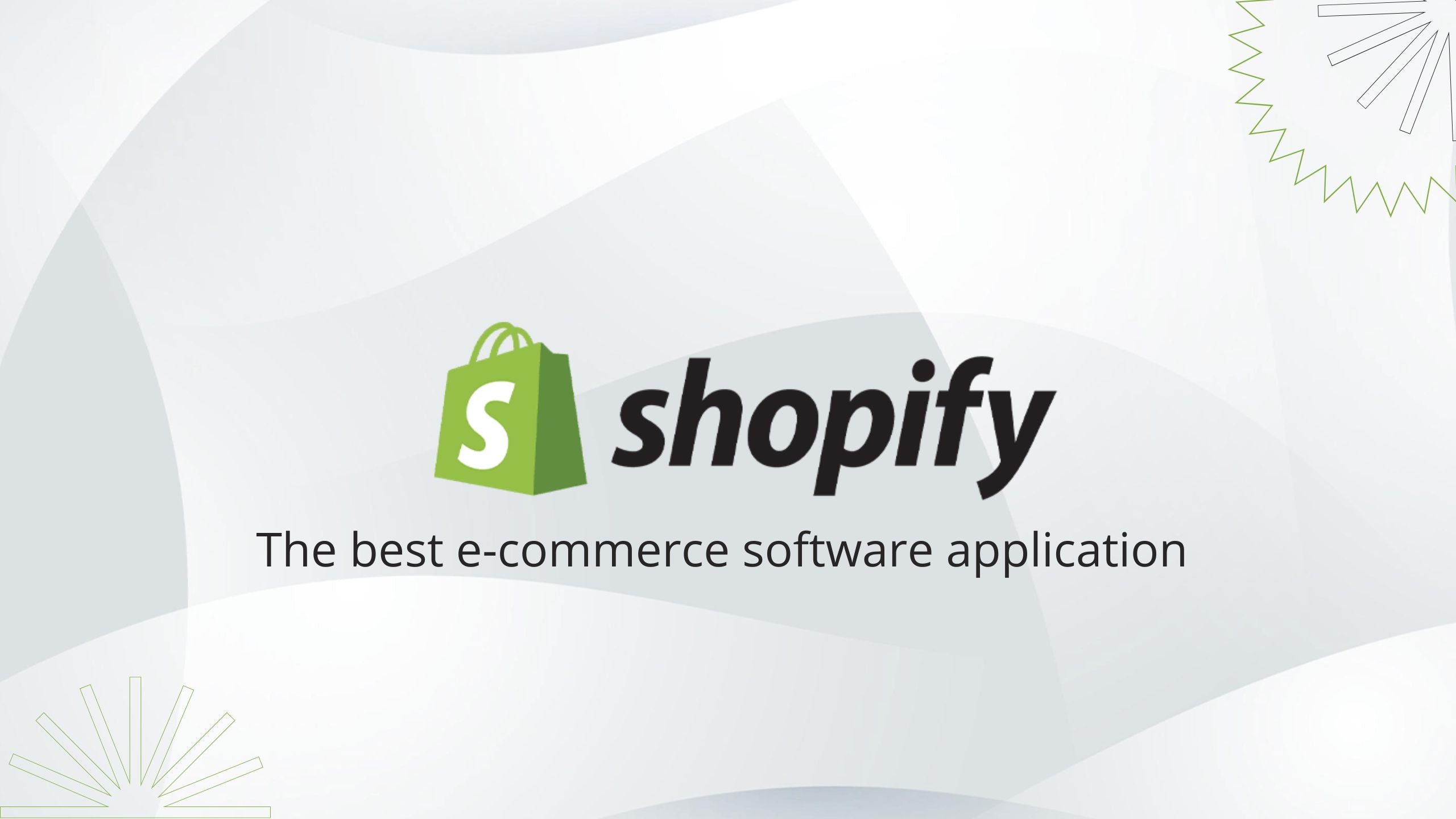 best e-commerce software application in Shopify